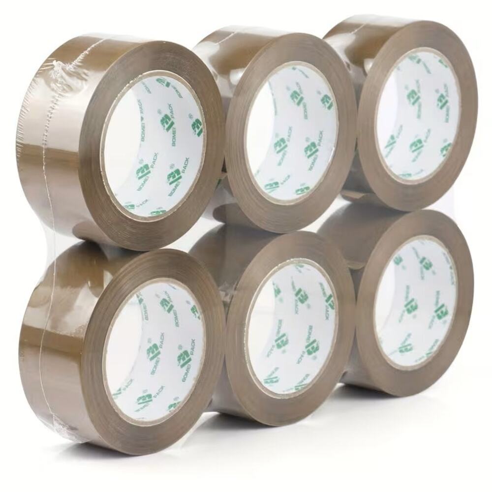 6 Rolls Heavy Duty Brown Packing Tape 1.88" x 110 Yards Shipping Moving 2 Mil